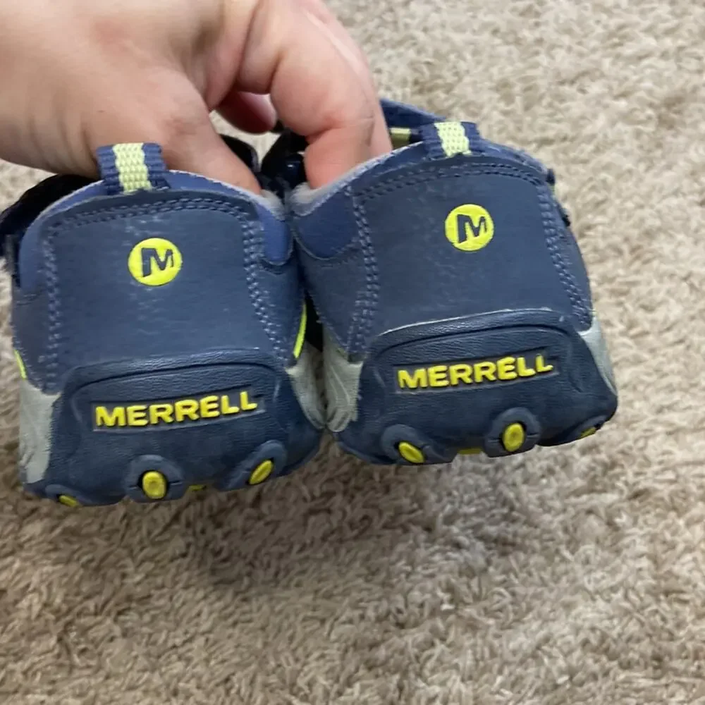 Merrell Boys Blue Hydro H2O Sand Leather Sport Sandals Size 3